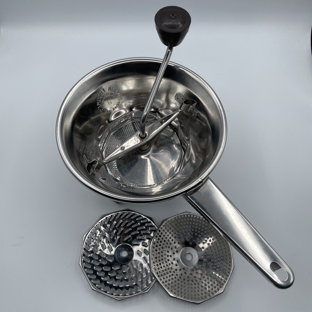 Moulin Legumes France No. 1 Stainless Food Mill Manual Vegetable Press Strainer‎